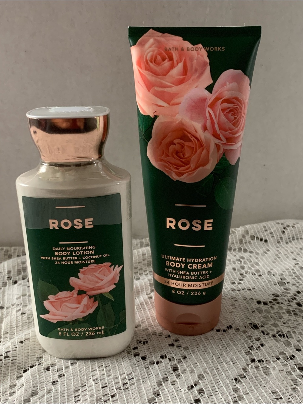 Bath & Body Works Rose Body Lotion & Body Cream - Green/Pink